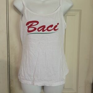 Italian shirt BACI tank top spaghetti strap size large